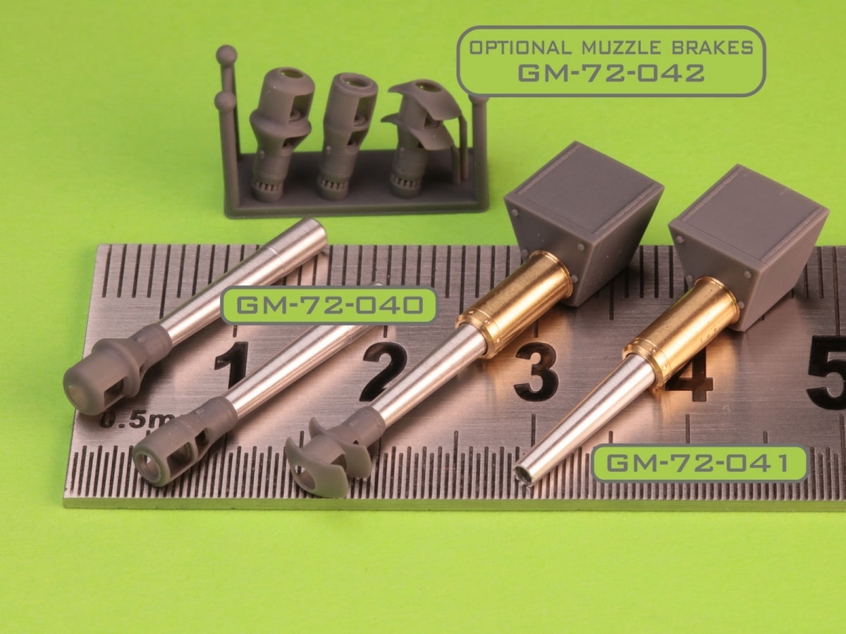 Master GM-72-040 Sturmhaubitze 42 - 10,5 cm StuH 42 L/28 - lufa działa wraz z żywicznym hamulcem wylotowym i osłoną jarzma 1/72 – zdjęcie 3