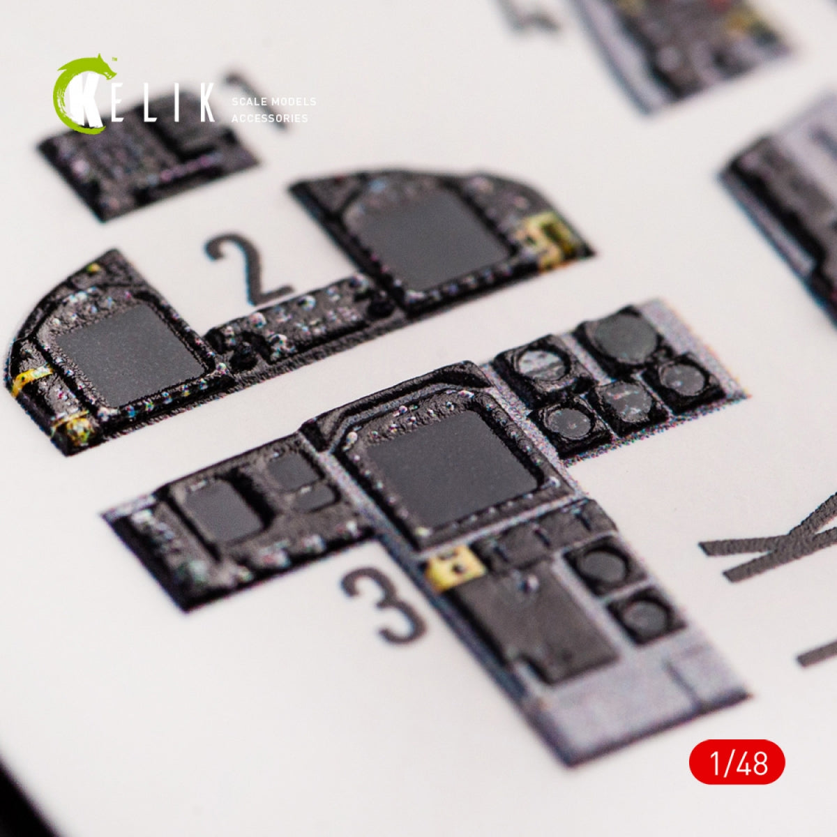 KELIK K48065 F-18C HORNET INTERIOR 3D DECALS FOR HASEGAWA KIT 1/48 – zdjęcie 7