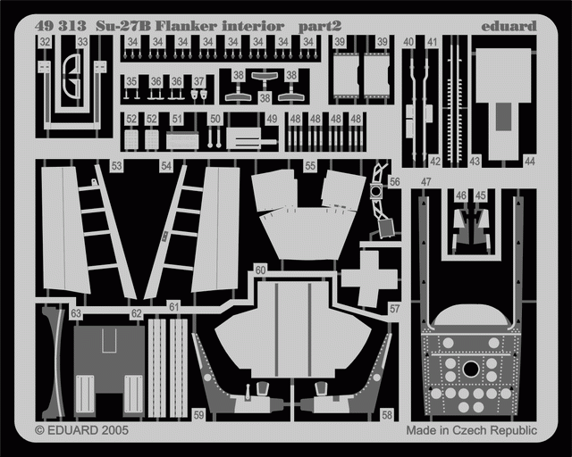 Eduard 49313 Su-27 Flanker B interior 1/48 Academy – zdjęcie 2