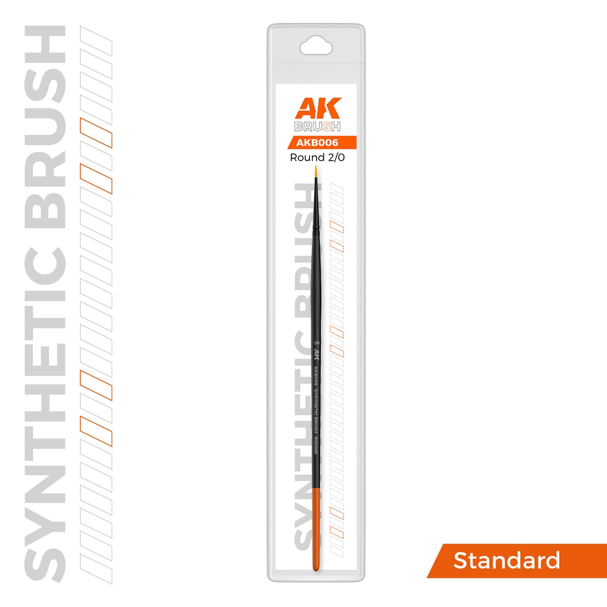 AK Interactive AKB006 AK SYNTHETIC BRUSH – ROUND 2/0 – zdjęcie 2