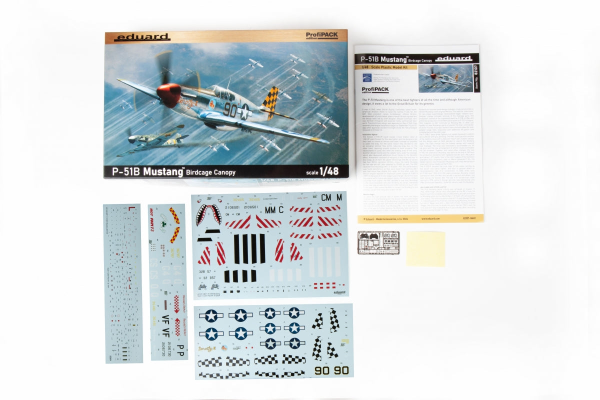 Eduard 82107 P-51B Mustang Birdcage canopy 1/48 – zdjęcie 3