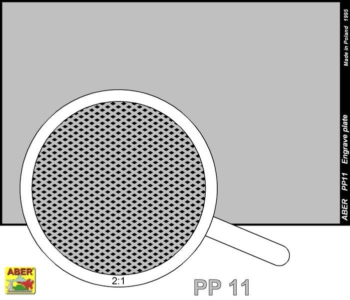 Aber PP11 Engrave plate (88 x 57mm) - pattern 11 – zdjęcie 2