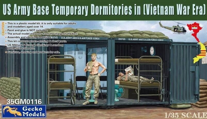 Gecko Models 35GM0116 US Army Base Temporary Dormitories in (Vietnam War Era) 1/35
