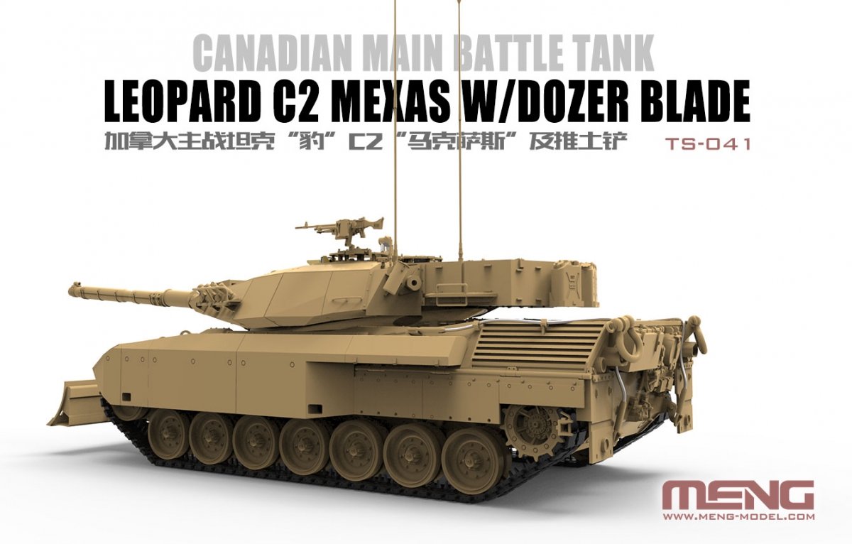 Meng Model TS-041 Leopard C2 Mexas w/ Dozer Blade 1/35 – zdjęcie 4