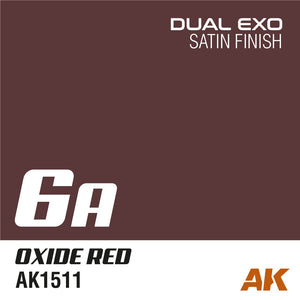 AK Interactive AK1511 DUAL EXO 6A – OXIDE RED 60ML – zdjęcie 2