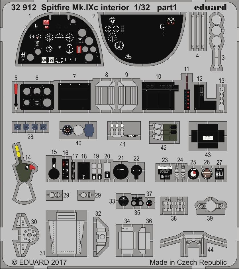 Eduard 32912 Spitfire Mk. IXc interior REVELL 1/32