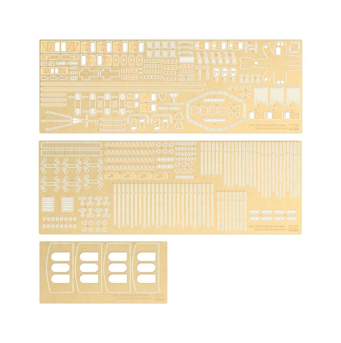 MK1 Design MS-20017 USS BB-39 ARIZONA PLUS PACK 1/200 – image 29