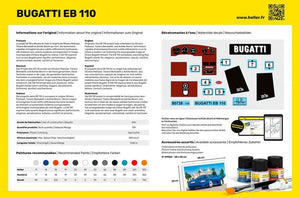 Heller 56738 STARTER KIT BUGATTI EB 110 1/24 – Bild 4