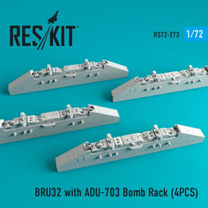 RESKIT RS72-0273 BRU32 with ADU-703 Bomb Rack (4PCS) 1/72