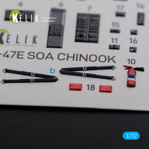 KELIK K72102 MH-47E interior 3D decals for Italeri kit 1/72 – zdjęcie 5