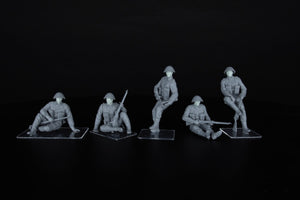 MiniArt 35496 British Tank Riders (NW Europe). Resin Heads 1 1/35 – image 8