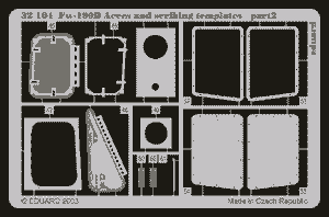 Eduard 32104 Fw 190D access and scribing templates 1/32 HASEGAWA – zdjęcie 2