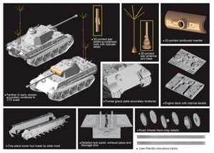 Dragon 7698 Befehls Panther Ausf.G 1/72 – zdjęcie 2