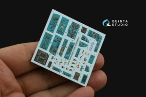 Quinta Studio QDS-48505 MiG-31BM 3D-Printed &amp;amp; coloured Interior on decal paper (Hobby Boss) (Small version) 1/48 – immagine 4