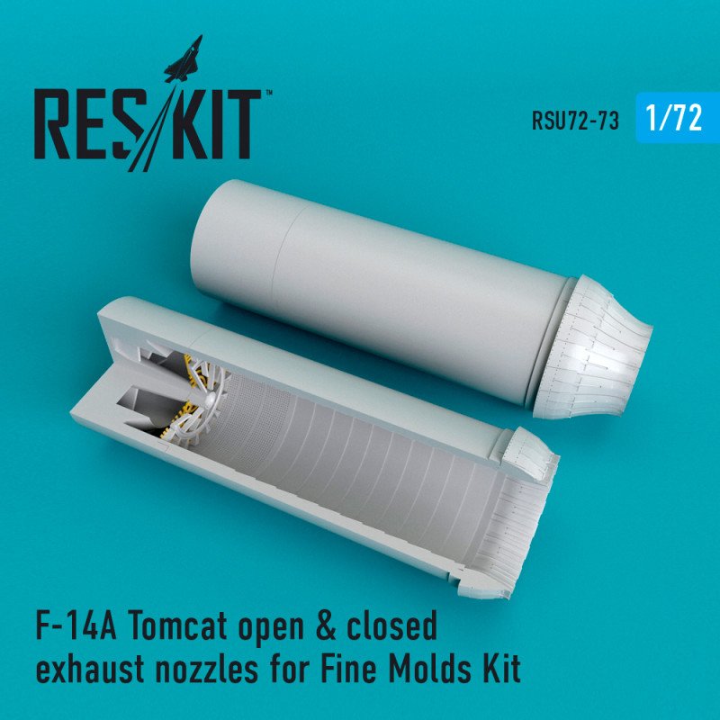 RESKIT RSU72-0073 Buses d'échappement ouvertes et fermées pour F-14A Tomcat (Fine Molds 1/72)