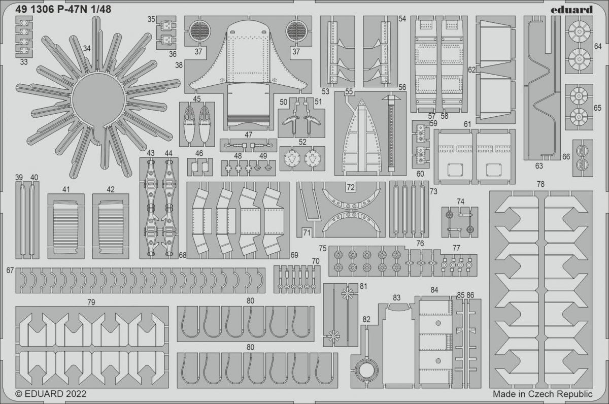 Eduard 491306 P-47N ACADEMY 1/48 – zdjęcie 2
