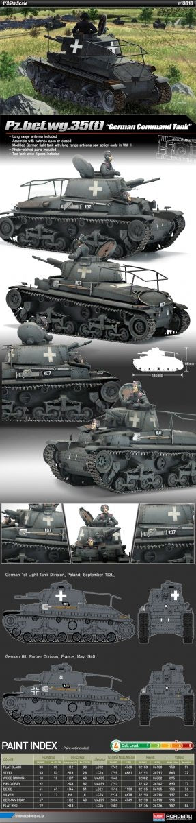 Academy 13313 Pz.bef.wg.35(t) German Command Tank – image 2