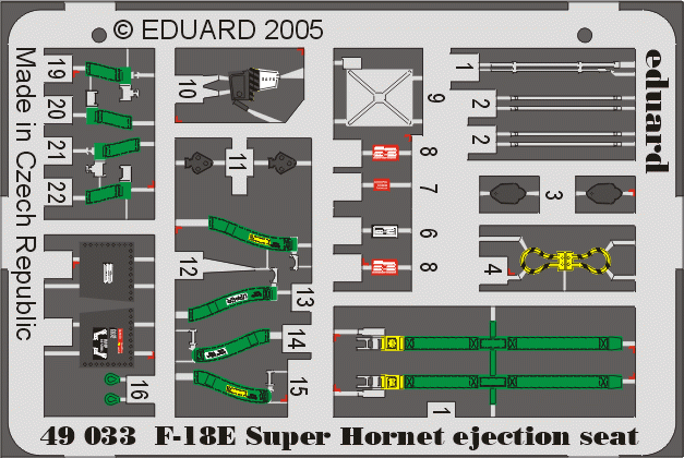 Eduard 49034 Lancaster seatbelts 1/48 Tamiya
