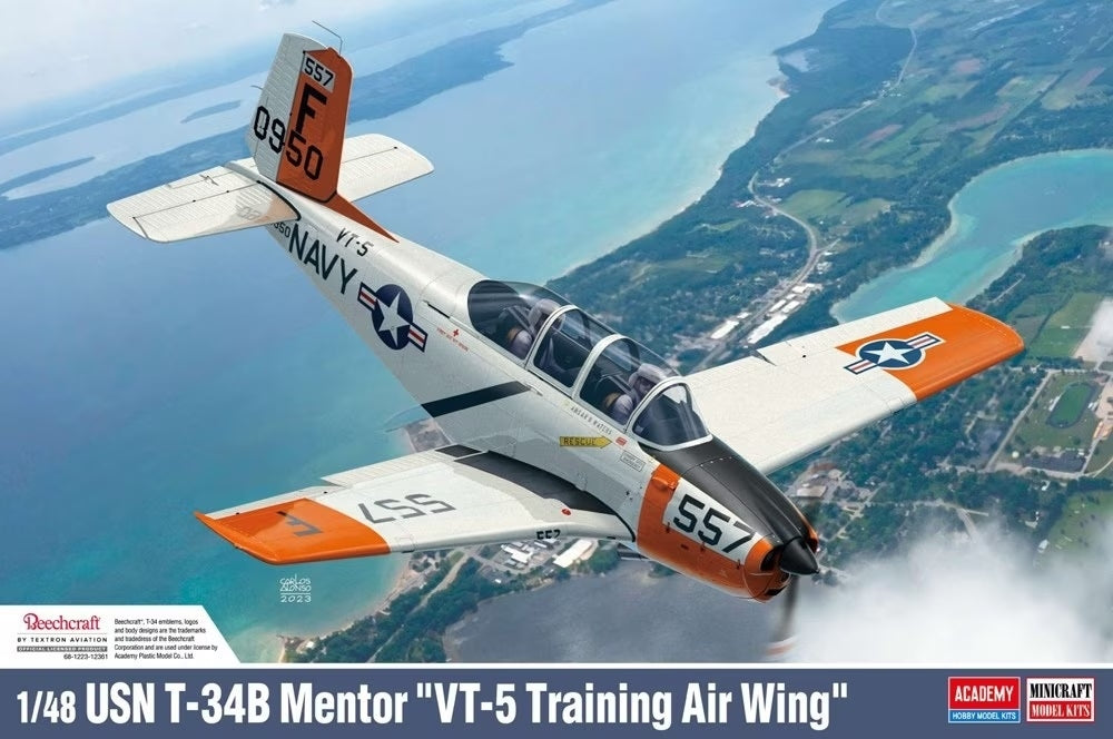 Academy 12361 USN T-34B Mentor "VT-5 Training Air Wing" 1/48