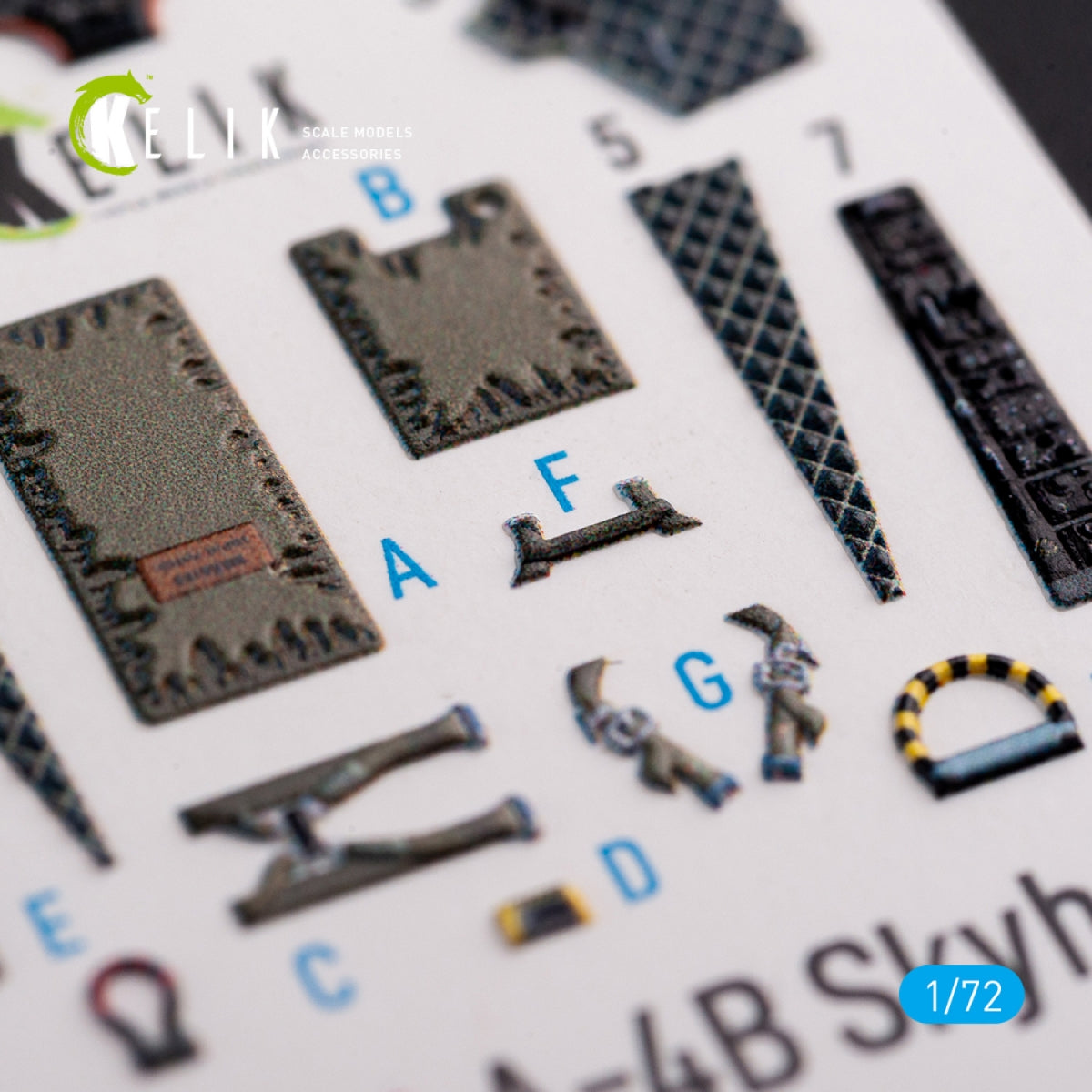 KELIK K72074 A-4B &amp;quot;Skyhawk&amp;quot; interior 3D decals for Hobby 2000/Fujimi kit 1/72 – zdjęcie 5
