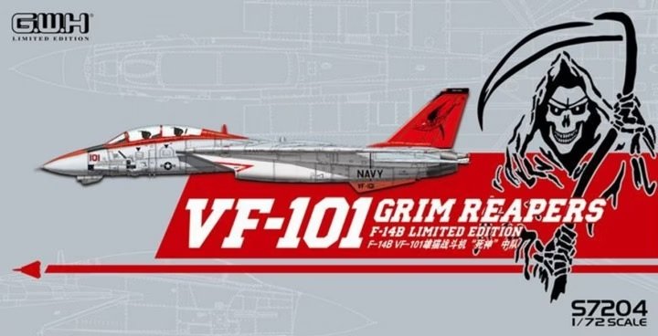 Great Wall Hobby S7204 F-14B Tomcat - VF-101 Grim Reapers - Limited Edition 1/72