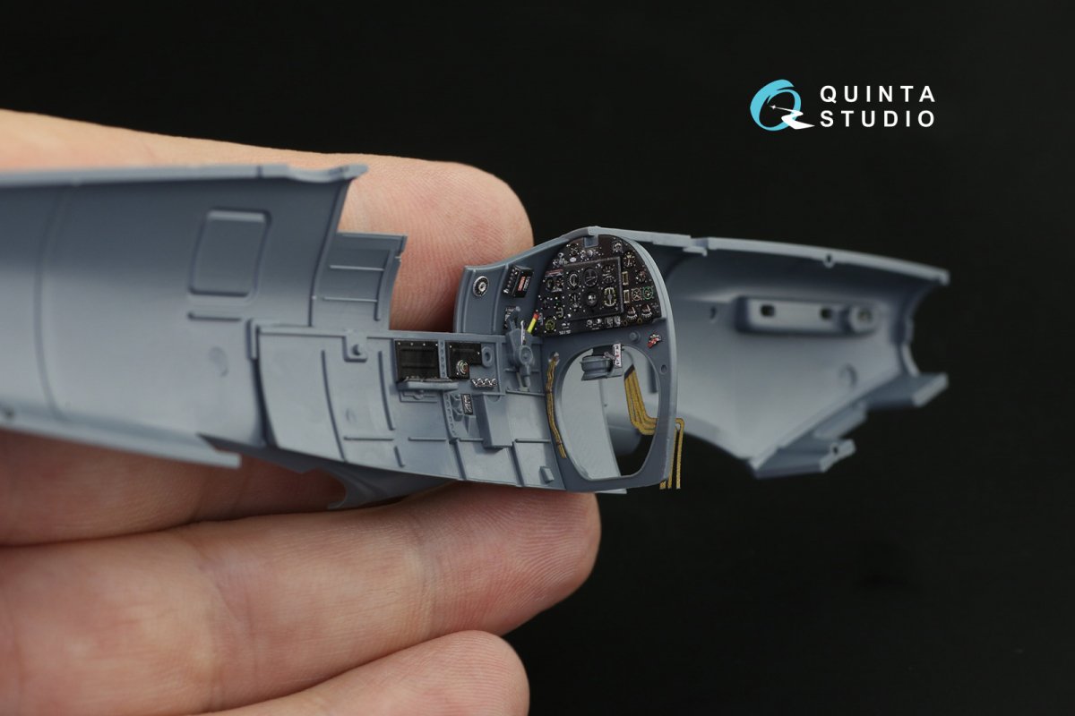 Quinta Studio QD48205 Spitfire Mk.II 3D-Printed &amp;amp; coloured Interior on decal paper (Eduard) 1/48 – zdjęcie 7