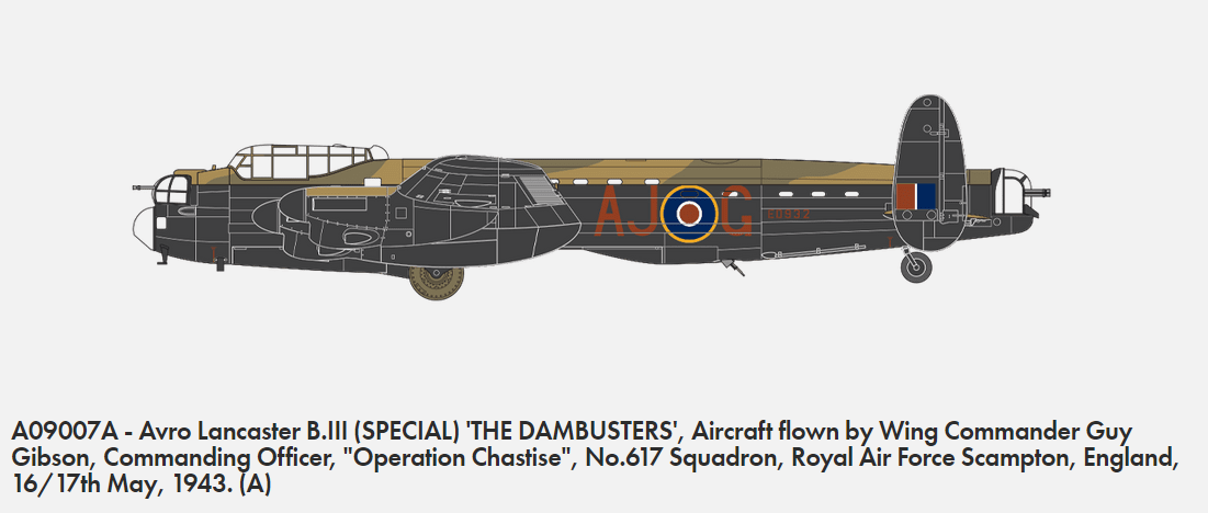 Airfix 09007A Avro Lancaster B.III (SPECIAL) THE DAMBUSTERS 1/72 – zdjęcie 2