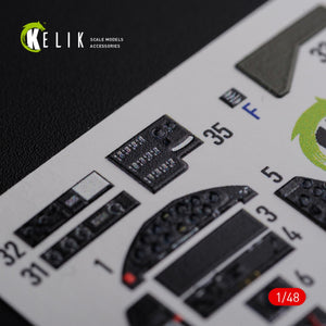 KELIK K48087 TBF-1C interior 3D decals for Academy kit 1/48 – image 5