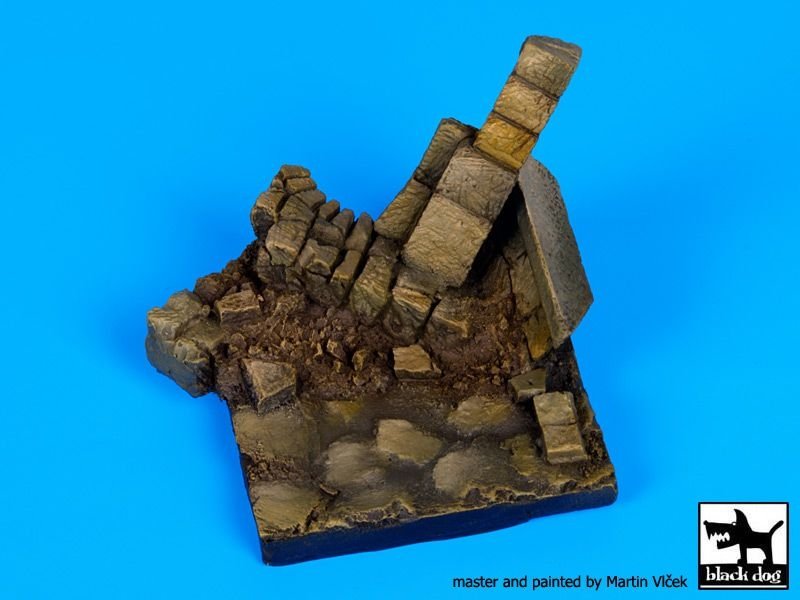 Black Dog D35055 Ruined wall N°2 base 1/35 – zdjęcie 5