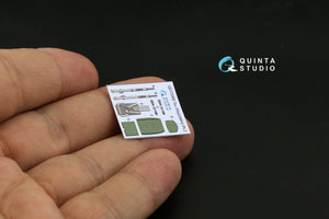 Quinta Studio QD72060 Su-35S 3D-Printed &amp;amp; colored Interior on decal paper (GWH) 1/72 – image 4