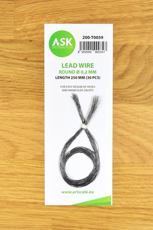 ASK T0059 Lead Wire - Round Ø 0,2 mm x 250 mm (30 pcs)