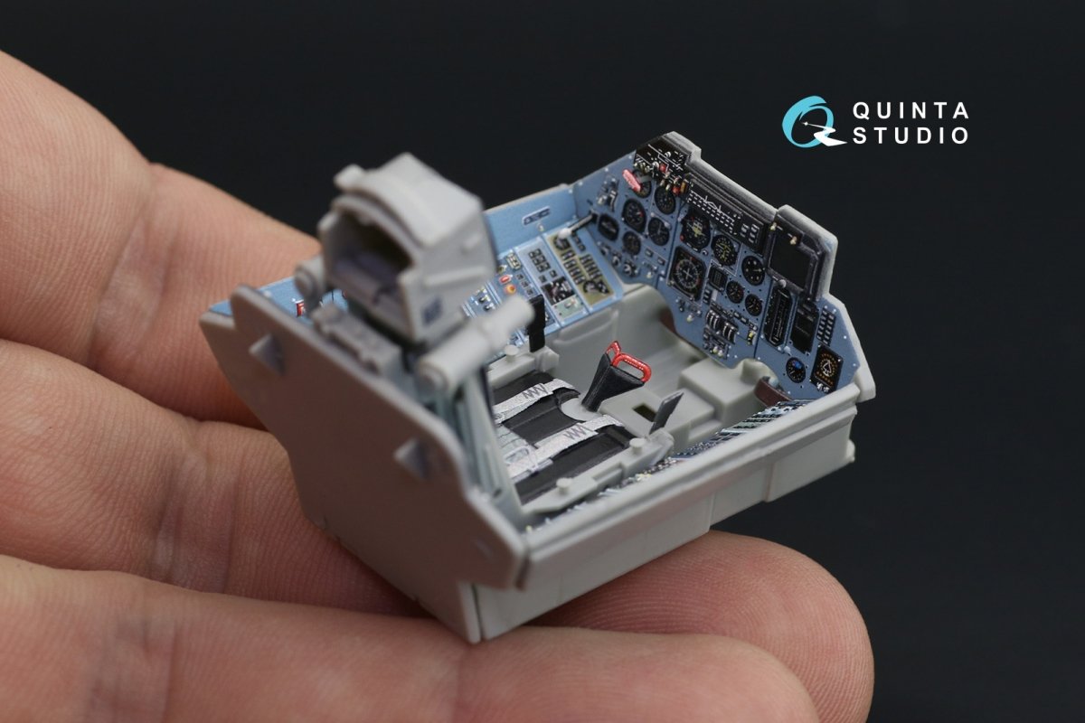 Quinta Studio QD32088 Su-27 3D-Printed &amp;amp; colored Interior on decal paper (Trumpeter) (full version) 1/32 – image 6