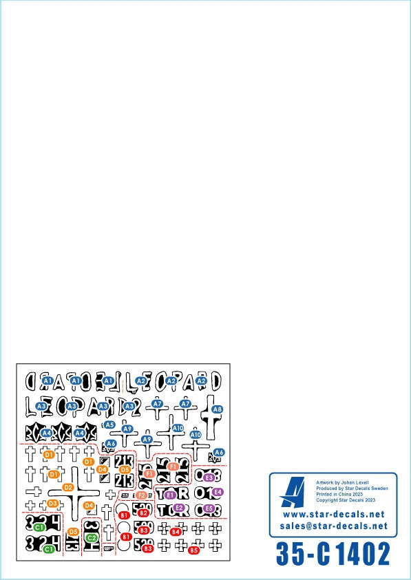 Star Decals 35-C1402 War in Ukraine # 13 Ukrainian Oldies. Tanks and AFVs 2022-23. T-62M (obr 2022), T-62M, BTR-60BP, BMP-1P 1/35 – zdjęcie 3