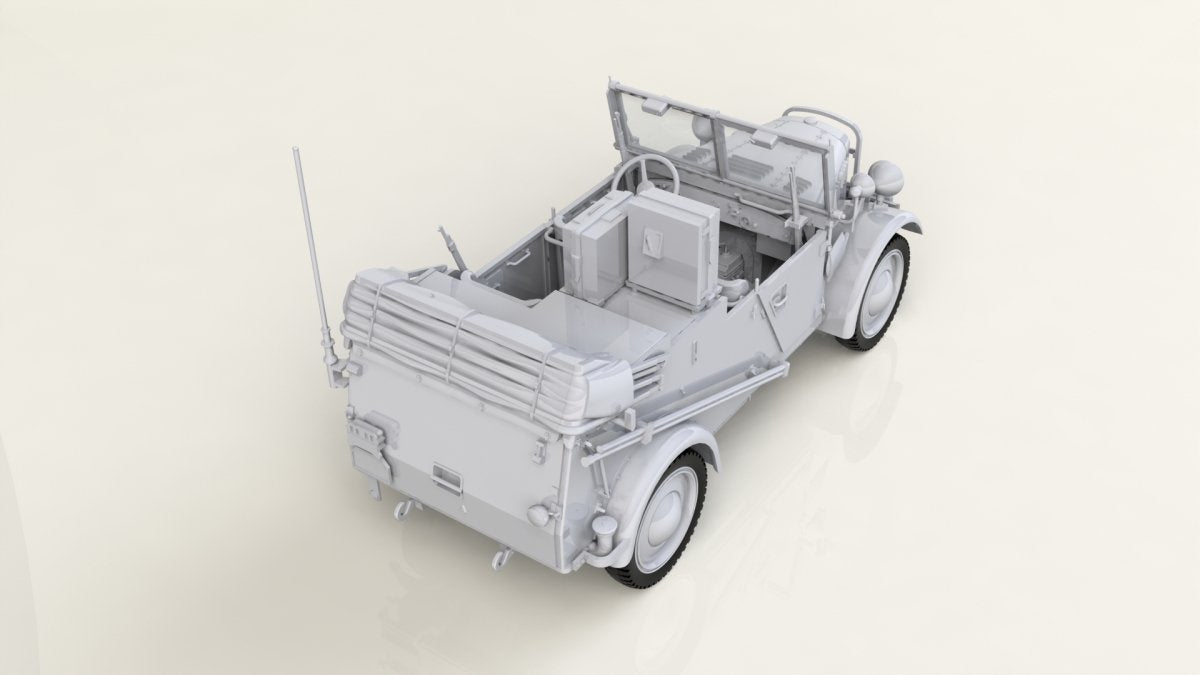 ICM 35583 le.gl.Einheitz-Pkw Kfz.2, WWII German Light Radio Communication Car 1/35 – image 2