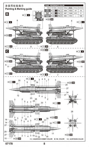 Trumpeter 07178 Soviet 2K11A TEL w/9M8M Missile Krug-a SA-4 Ganef 1/72 – image 4