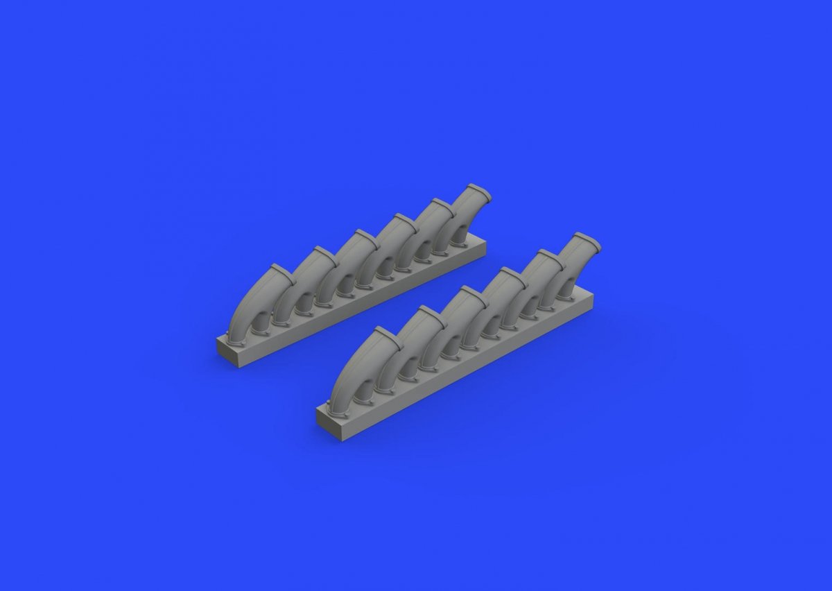 Eduard 648418 Tempest Mk. V exhaust stacks 1/48 EDUARD – zdjęcie 3
