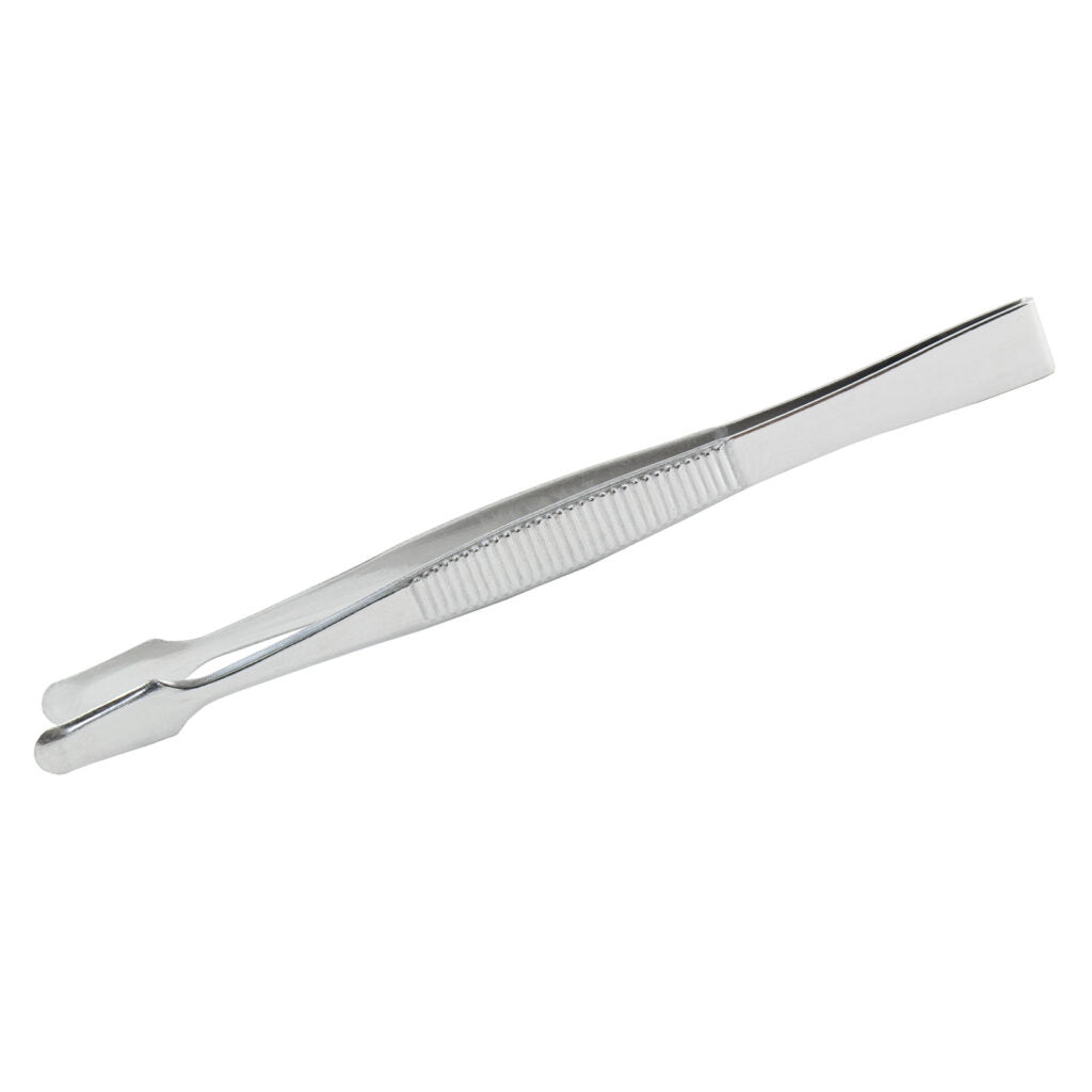 Mineshima F-6 Flat Stamp tweezers 125mm