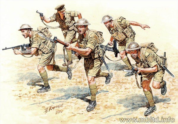 Master Box 3580 British Infantry in action (North Africa 1941-1943). Desert Battles. Kit 2 1/35 – image 2