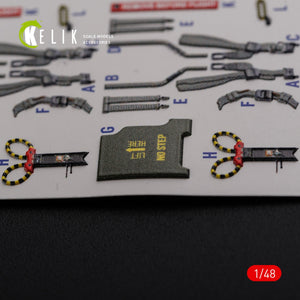 KELIK K48089 F-4J &amp;quot;Phantom II&amp;quot; interior 3D decals for Academy kit 1/48 – zdjęcie 9