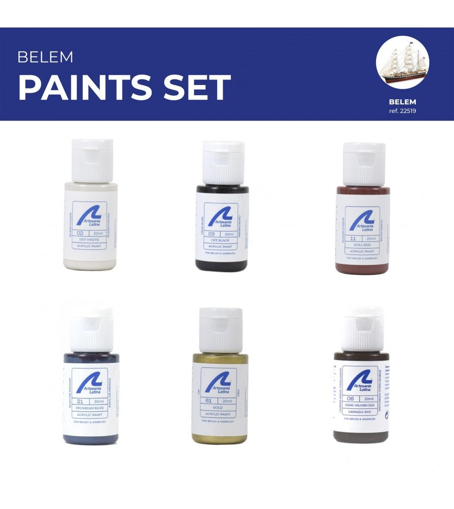 ARTESANIA LATINA 277PACK2 Zestaw farb akrylowych 6x20 ml - Belem