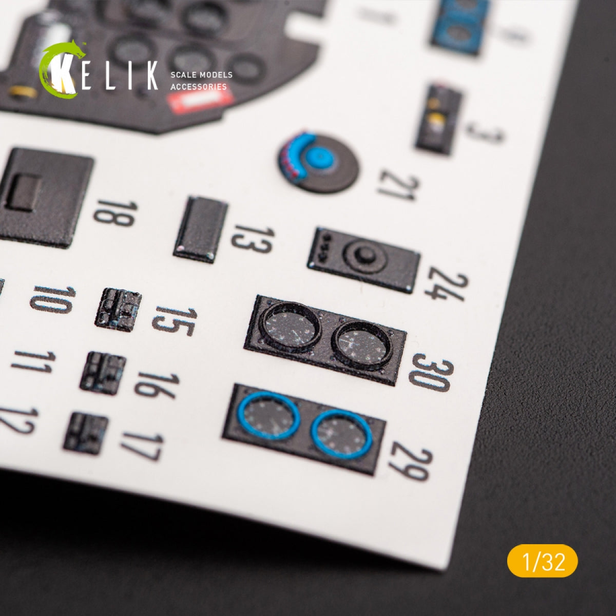 KELIK K32016 JUNKERS JU 87 D/G STUKA - INTERIOR 3D DECAL FOR TRUMPETER KIT 1/32 – zdjęcie 4