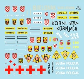 Star Decals 35-C1239 BRDM-2, SA-9 Gaskin, UAZ 469 4x4, Land Rover Ambulance, MAZ 537 Tank Transporter, TAM 110 4x4 Light Truck 1/35 – zdjęcie 3