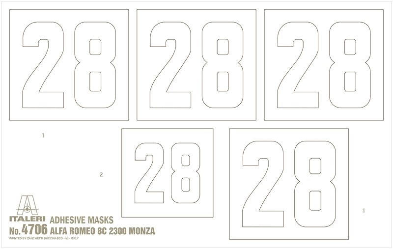 Italeri 4706 ALFA ROMEO 8C 2300 Monza 1/12 – zdjęcie 14