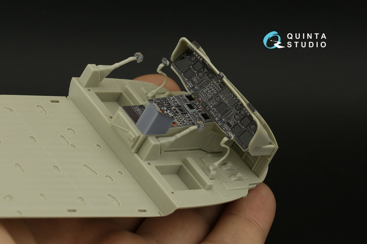 Quinta Studio QDS+35108 MH-60L 3D-Printed &amp;amp; colored Interior on decal paper (Kitty Hawk) (with 3D-printed resin parts) (small version) 1/35 – image 11