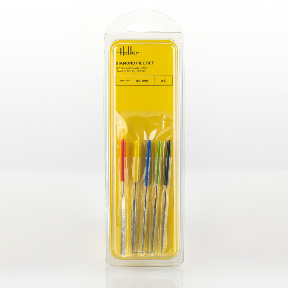 Heller 99005 Diamond file set 100 mm (5 pieces) – zdjęcie 2