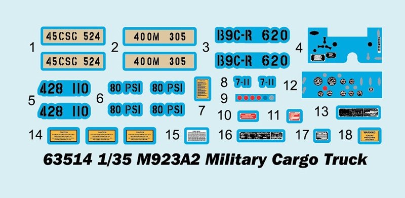 J&amp;#39;adore le kit 63514 M923A2 Camion de transport militaire 1/35 – image 13