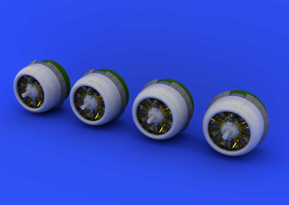Eduard 648191 B-17F/ G engines 1/48 (REVELL,MONOGRAM) – zdjęcie 5
