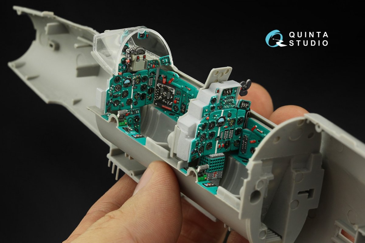 Quinta Studio QD32121 MiG-21UM 3D-Printed &amp;amp; colored Interior on decal paper (Trumpeter) 1/32 – image 2
