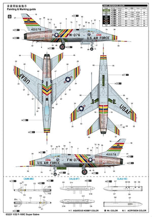 Trumpeter 03221 F-100C Super Saber 1/32 – image 7