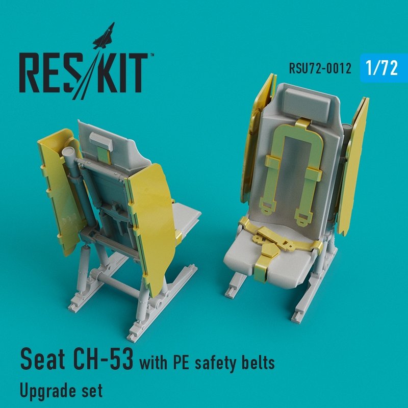 RESKIT RSU72-0012 Seat CH-53, MH-53 with PE safety belts for Revell, Italeri, Fujimi 1/72